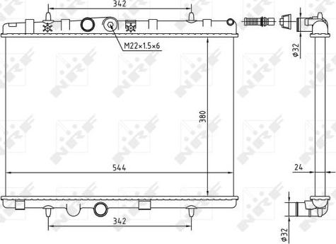 NRF 58226A - Radiator, engine cooling parts5.com