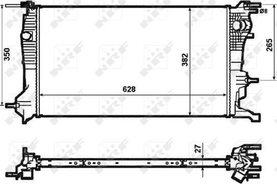 NRF 53963 - Chłodnica, układ chłodzenia silnika www.parts5.com