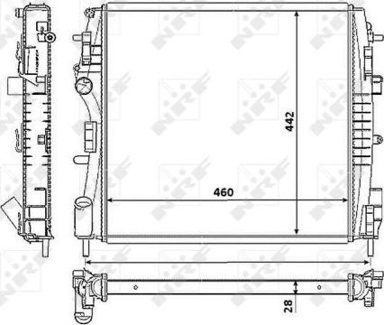 NRF 53938 - Radiator, engine cooling parts5.com