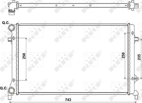 NRF 53405A - Radiator, engine cooling www.parts5.com