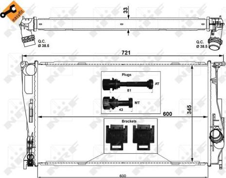 NRF 53472 - Radiator, engine cooling www.parts5.com