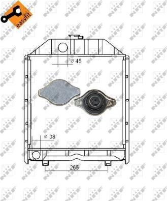 NRF 53663 - Radiator, engine cooling www.parts5.com