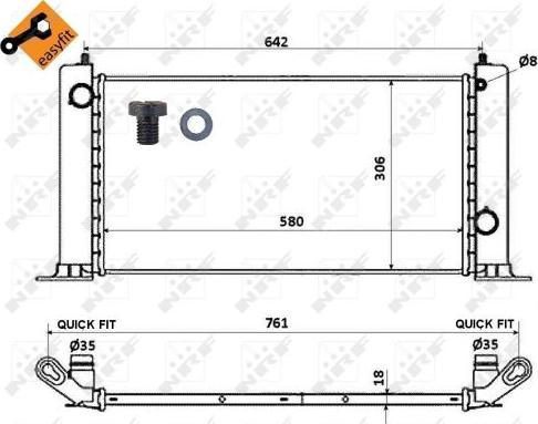 NRF 53603 - Radiador, refrigeración del motor www.parts5.com