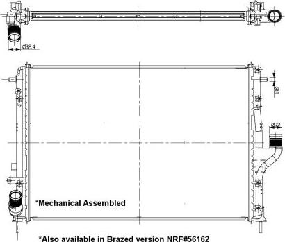 NRF 53092 - Radiator, engine cooling www.parts5.com