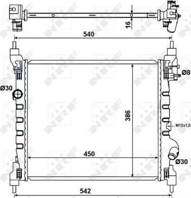 NRF 53195 - Radiator, racire motor www.parts5.com