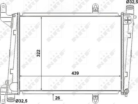 NRF 53193 - Radiator, engine cooling www.parts5.com