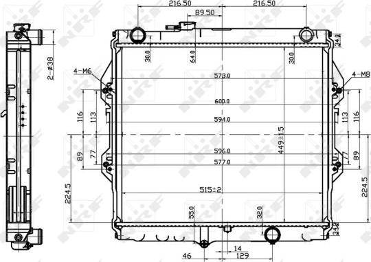 NRF 53151 - Jäähdytin,moottorin jäähdytys www.parts5.com