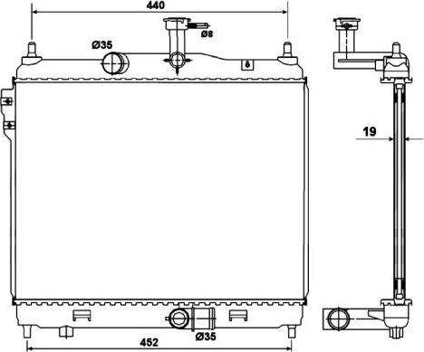 NRF 53169 - Radiator, engine cooling www.parts5.com