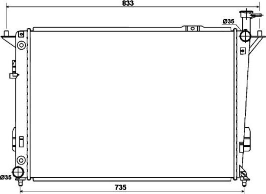 NRF 53168 - Radiator, engine cooling www.parts5.com