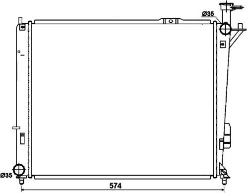 NRF 53174 - Radiator, engine cooling www.parts5.com