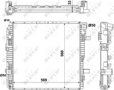 NRF 53893 - Radiator, engine cooling www.parts5.com