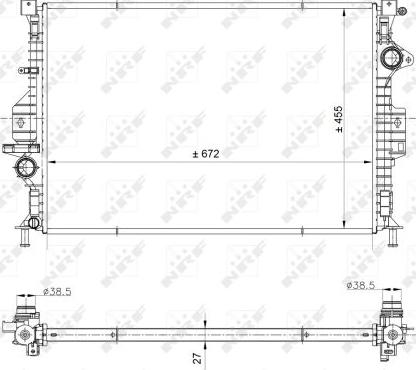 NRF 53812 - Radiator, engine cooling parts5.com