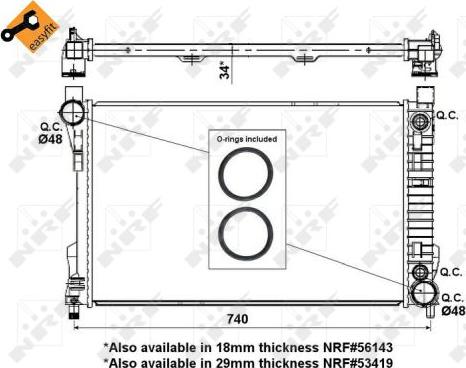 NRF 53878 - Radiator, racire motor www.parts5.com