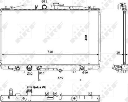 NRF 53393 - Radiateur, refroidissement du moteur www.parts5.com