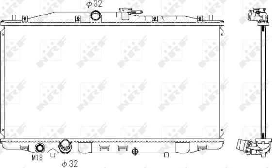 NRF 53392 - Radiateur, refroidissement du moteur www.parts5.com