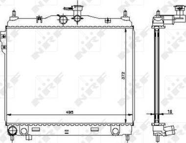 NRF 53361 - Radiator, engine cooling www.parts5.com