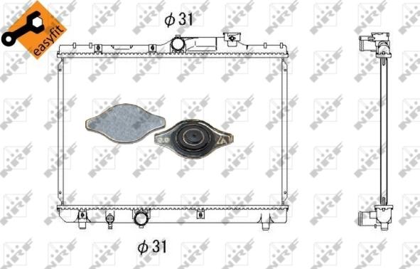 NRF 53339 - Radiator, engine cooling www.parts5.com