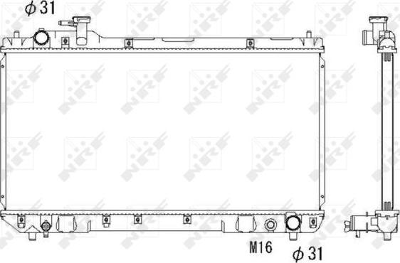 NRF 53275 - Chladič, chlazení motoru www.parts5.com