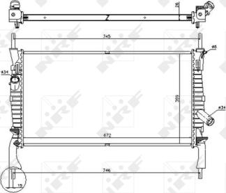 NRF 53742 - Radiator, racire motor www.parts5.com