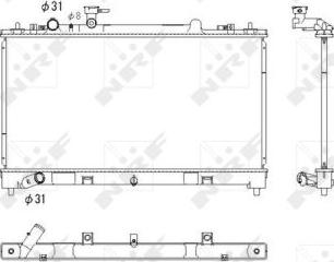 NRF 53752 - Hladnjak, hlađenje motora www.parts5.com