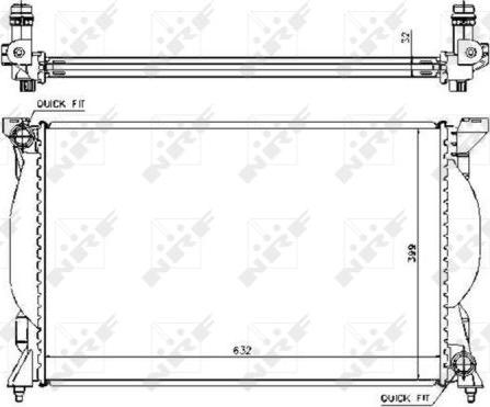 NRF 53720 - Radiador, refrigeración del motor www.parts5.com