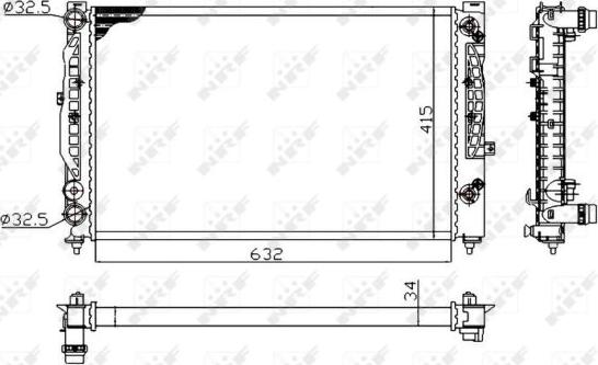 NRF 529504A - Radiator, racire motor www.parts5.com