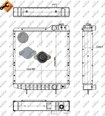 NRF 52130 - Radiator, engine cooling www.parts5.com