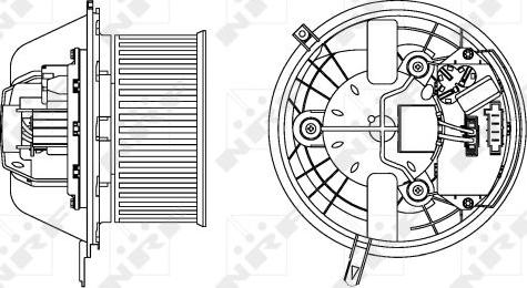 NRF 34169 - Вентилятор салона www.parts5.com