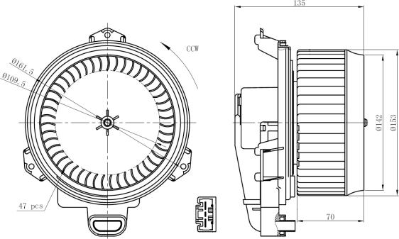 NRF 34296 - Ventilator, habitaclu www.parts5.com