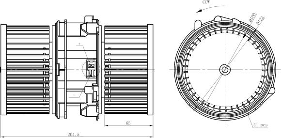 NRF 34290 - Вентилатор вътрешно пространство www.parts5.com