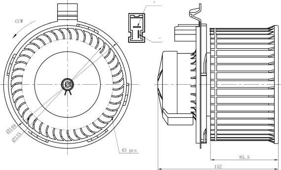 NRF 34292 - Interior Blower www.parts5.com