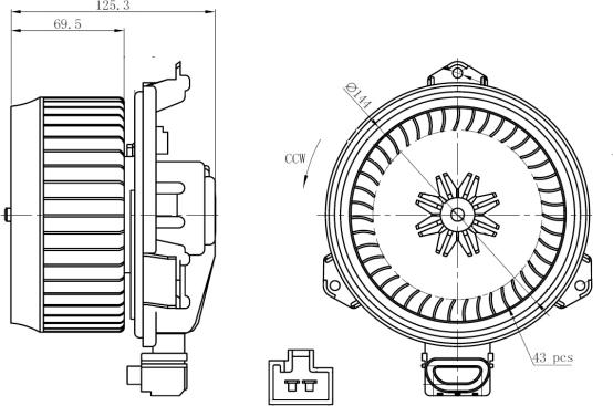 NRF 34268 - Ventilador habitáculo www.parts5.com