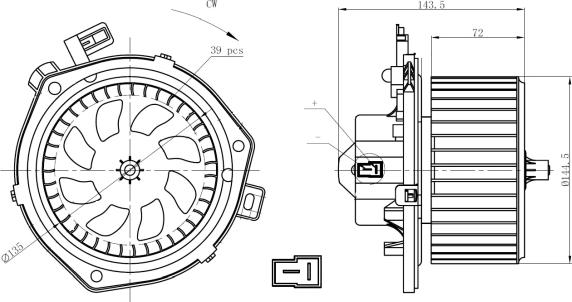 NRF 34280 - Ventilator, habitaclu www.parts5.com