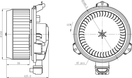 NRF 34277 - Ventilator, habitaclu www.parts5.com