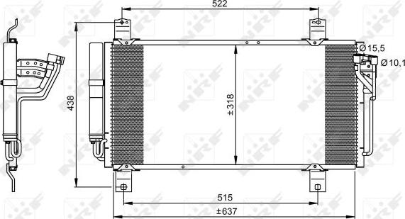 NRF 35949 - Condensador, aire acondicionado www.parts5.com