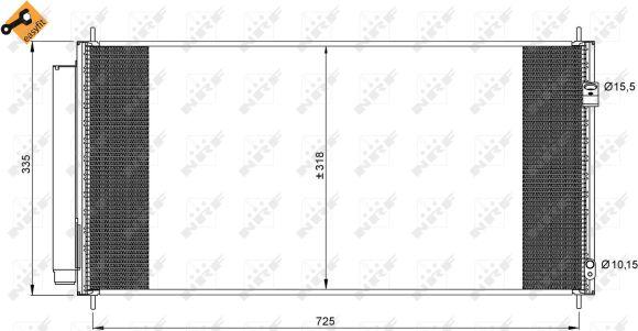 NRF 35943 - Condenser, air conditioning www.parts5.com