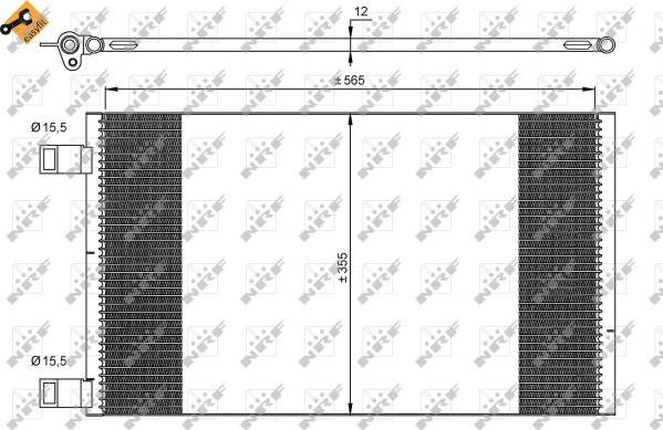 NRF 35902 - Condenser, air conditioning www.parts5.com