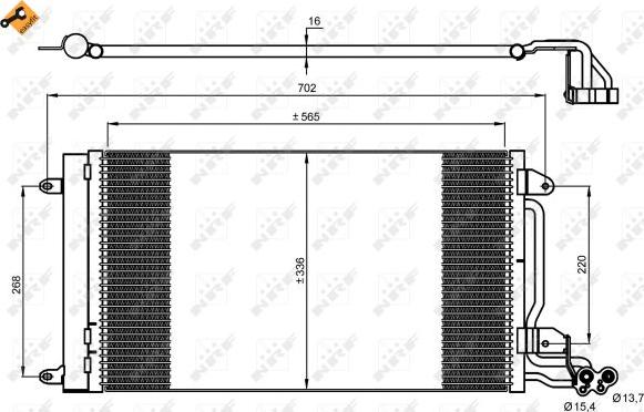 NRF 35910 - Kondenzátor, klimatizace www.parts5.com