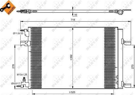 NRF  35918 - Condenser, air conditioning www.parts5.com