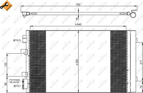 NRF 35938 - Конденсатор кондиционера www.parts5.com