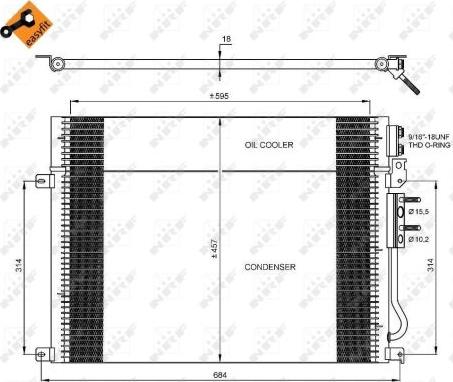 NRF 35920 - Конденсатор кондиционера www.parts5.com