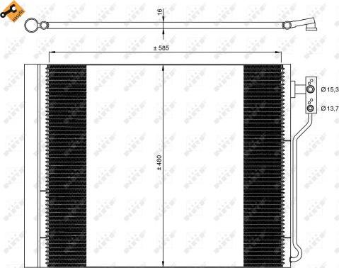 NRF 35971 - Condensador, aire acondicionado www.parts5.com