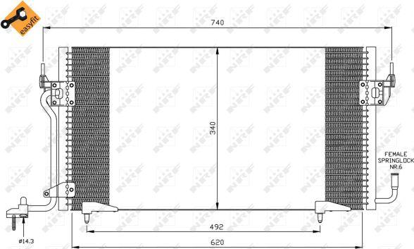 NRF 35439 - Condenser, air conditioning www.parts5.com