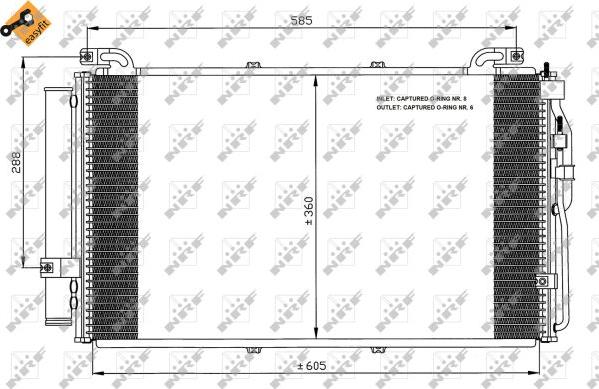 NRF  35477 - Condensador, aire acondicionado www.parts5.com