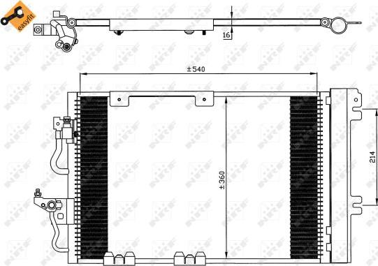 NRF 35554 - Condensador, aire acondicionado www.parts5.com