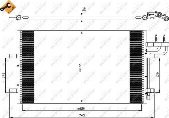 NRF 35551 - Condenser, air conditioning www.parts5.com