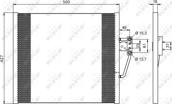 NRF 35587 - Condensador, aire acondicionado www.parts5.com