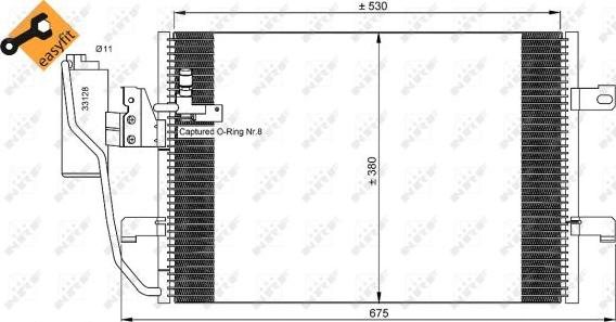 NRF 35527 - Condensador, aire acondicionado www.parts5.com