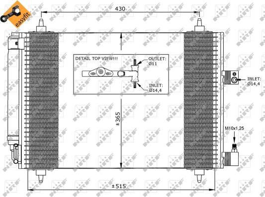 NRF 35649 - Condensator, climatizare www.parts5.com