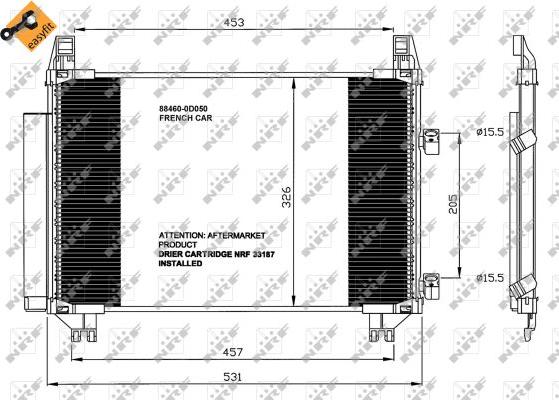 NRF 35653 - Кондензатор, климатизация www.parts5.com